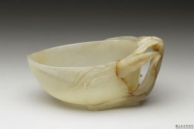 图片[2]-Jade water holder in the shape of a peach, Southern Song to Yuan dynasty (1127-1368)-China Archive